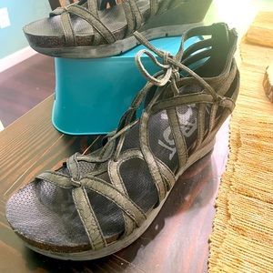 OTBT gladiator-style wedge sandals- size 11.